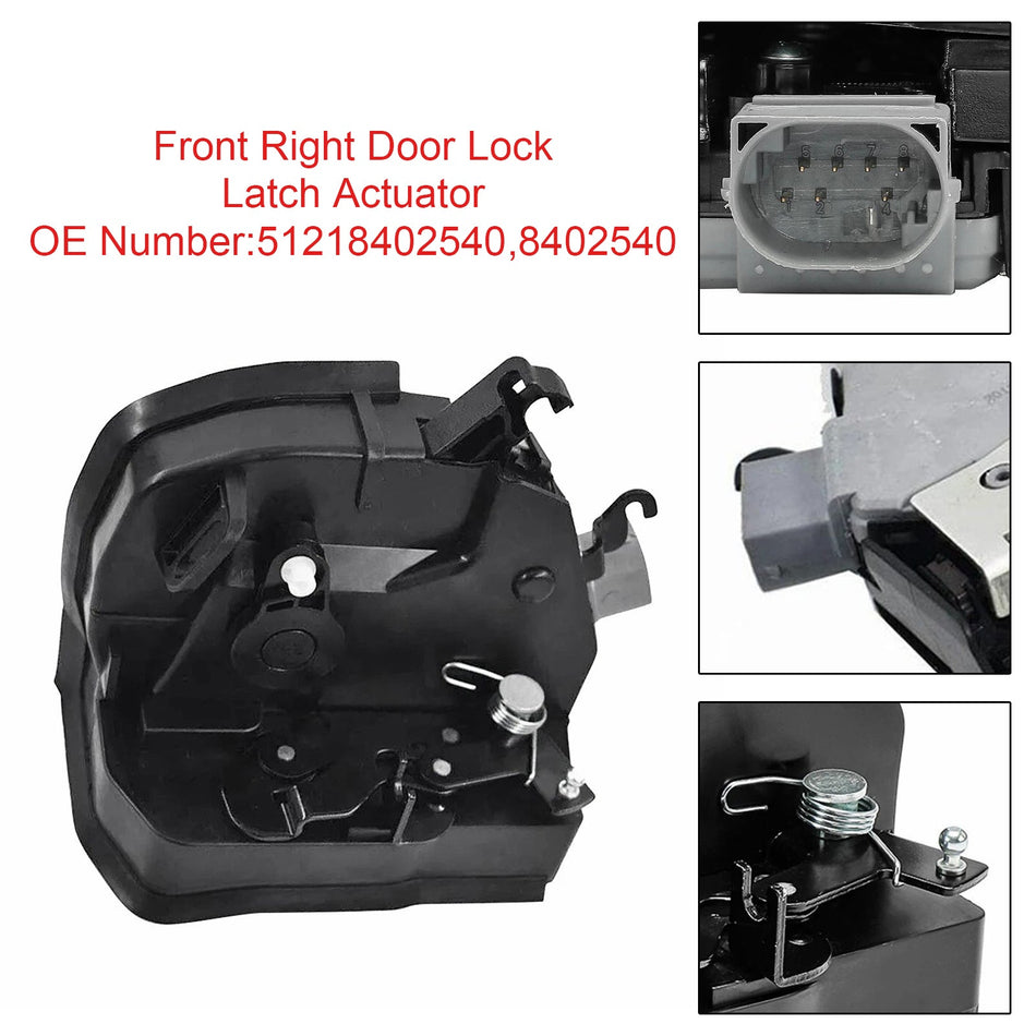 フロント右ドアロックラッチキャッチアクチュエーター 51218402540 BMW X5 E53 2000-2006用