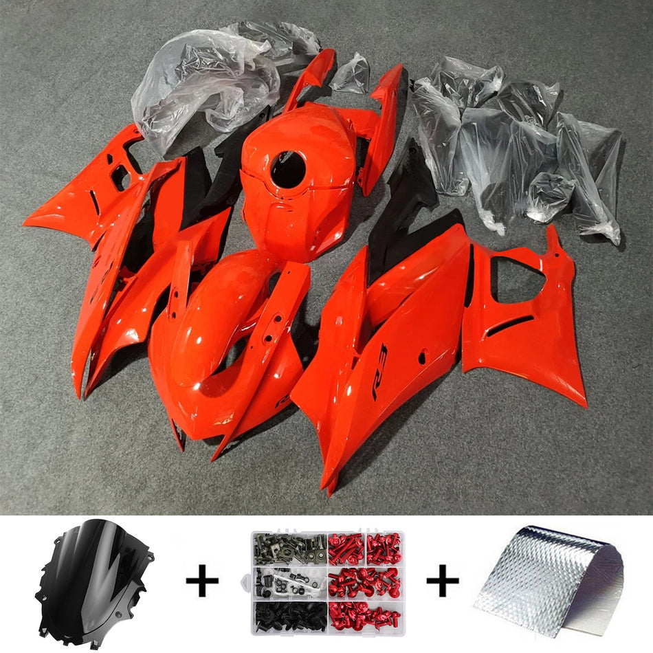 2022-2023 ヤマハ YZF-R3 R25 インジェクションフェアリングキット ボディワーク プラスチック ABS