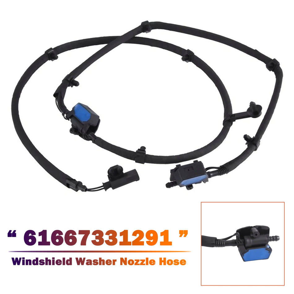 BMW 2シリーズ F45 F46 218i 220i用ウィンドシールドウォッシャーノズルホース 61667331291