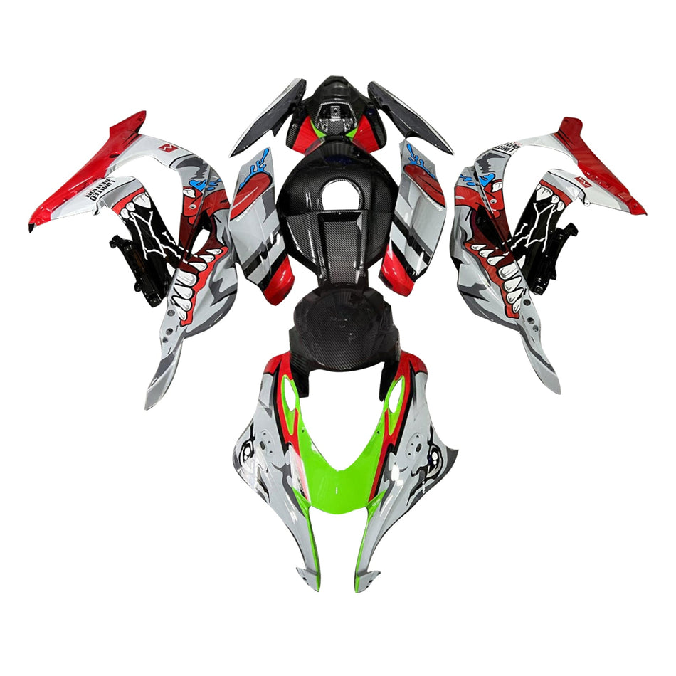 インジェクションフェアリングキット ボディワーク プラスチック ABS カワサキ ZX10R 2016-2020 に適合
