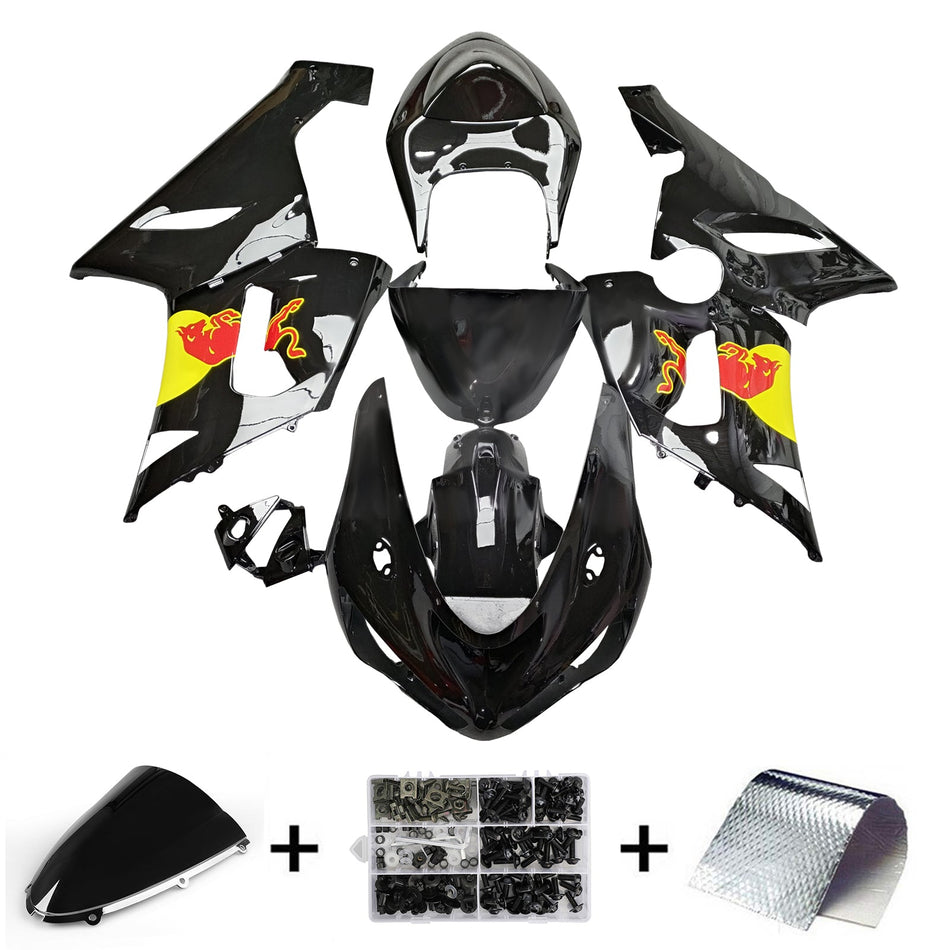 インジェクションフェアリングキット ボディワーク プラスチック ABS カワサキ ZX6R 636 2005-2006 に適合
