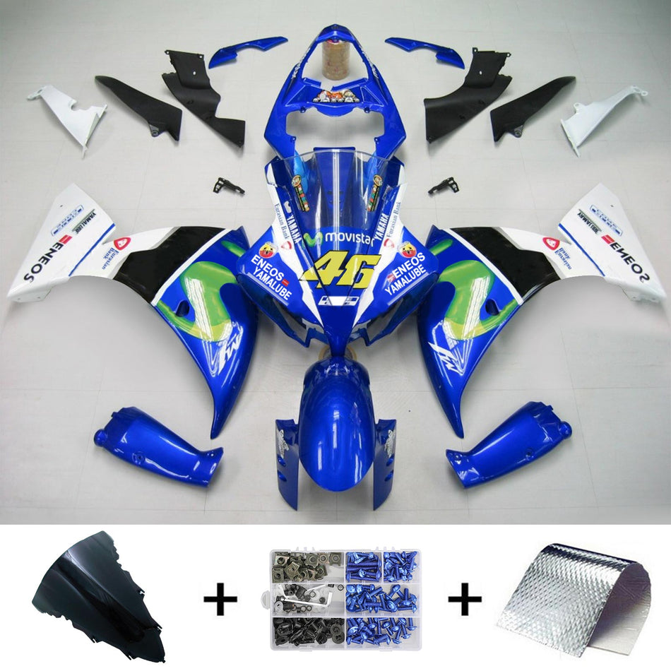 2012-2014 ヤマハ YZF 1000 R1 インジェクションフェアリングキット ボディワーク プラスチック ABS #129