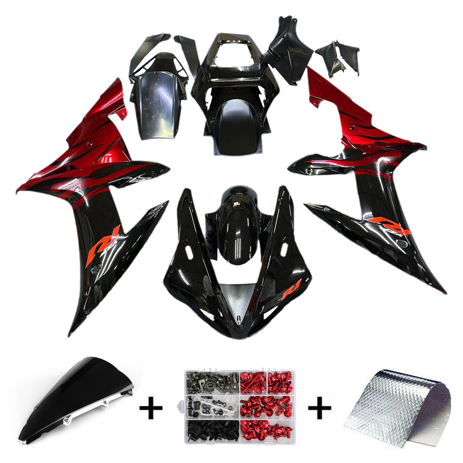 2002-2003 ヤマハ YZF R1 YZF-R1 YZFR1 Amotopart 塗装済み INJECTION ボディワーク フェアリング キット #21