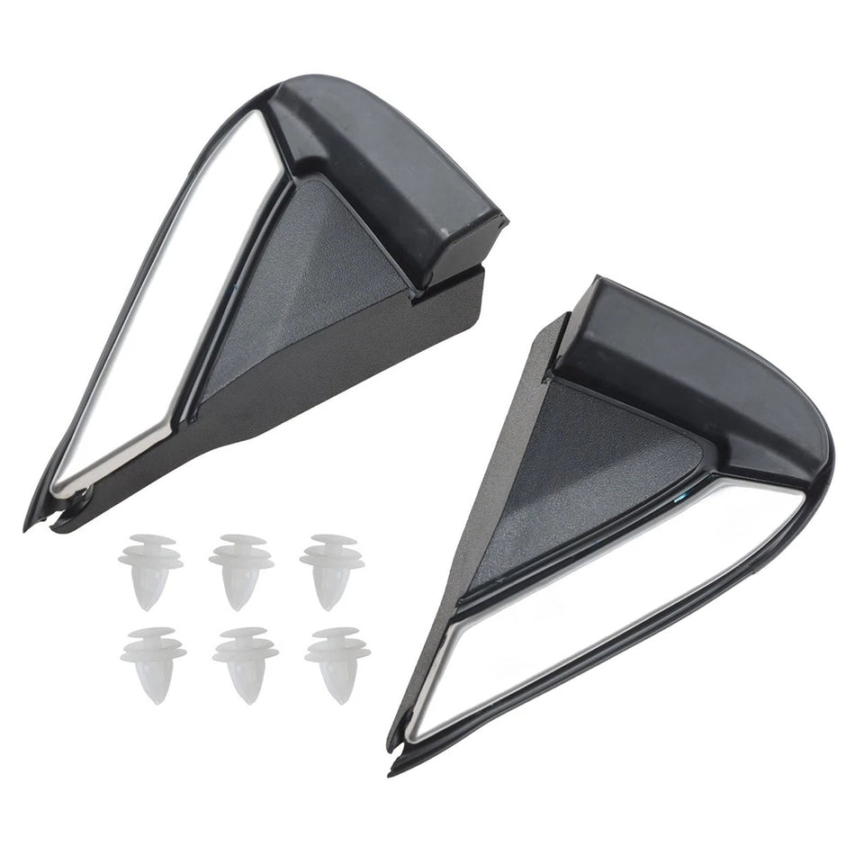 GMC テレイン 2018-2024 用 フロントウィンドウフェンダーコーナーカバートリムモールディング ペア