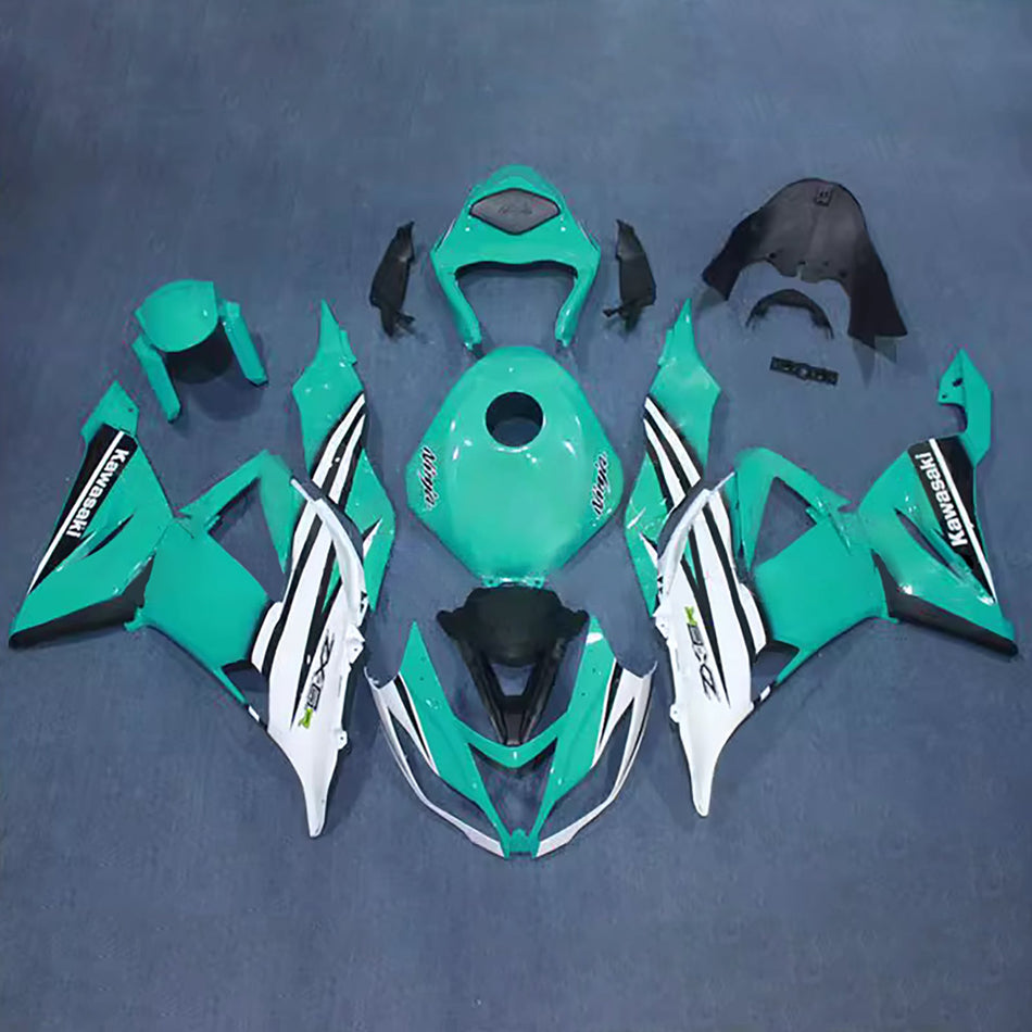 インジェクションフェアリングキット ボディワーク プラスチック ABS カワサキ ZX6R 636 2013-2018 に適合