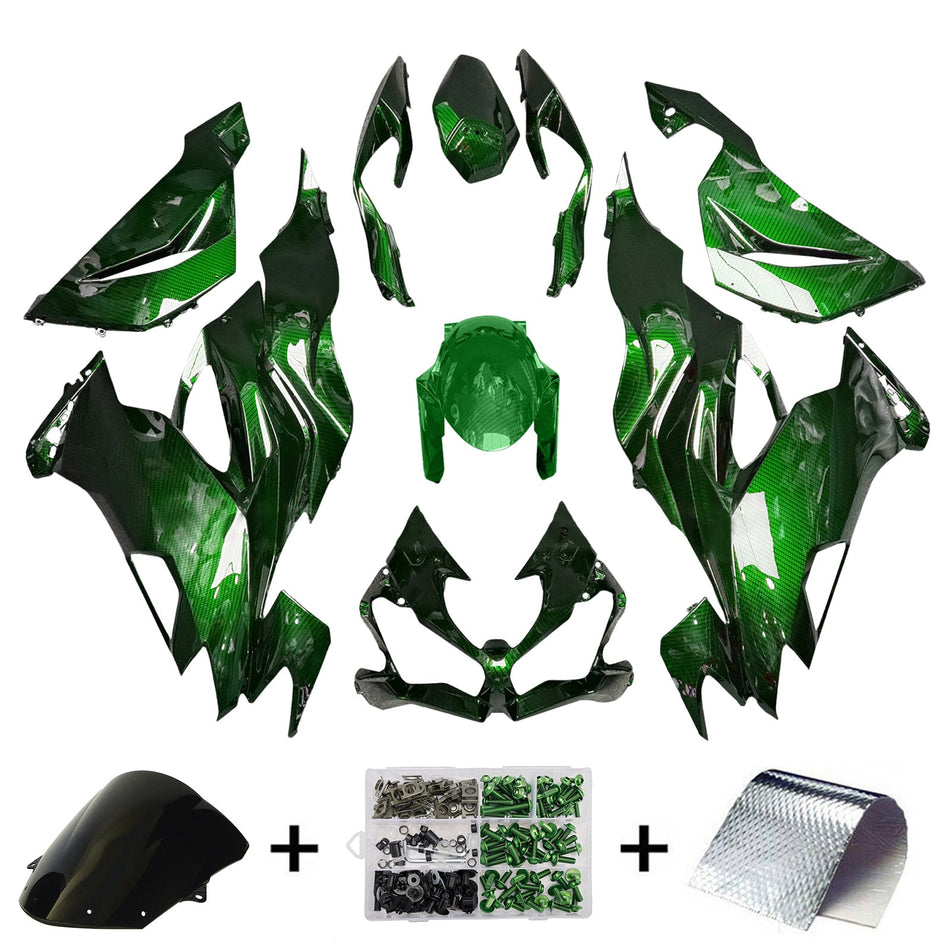インジェクションフェアリングキット ボディワーク プラスチック ABS カワサキ ZX6R 2019-2023 に適合