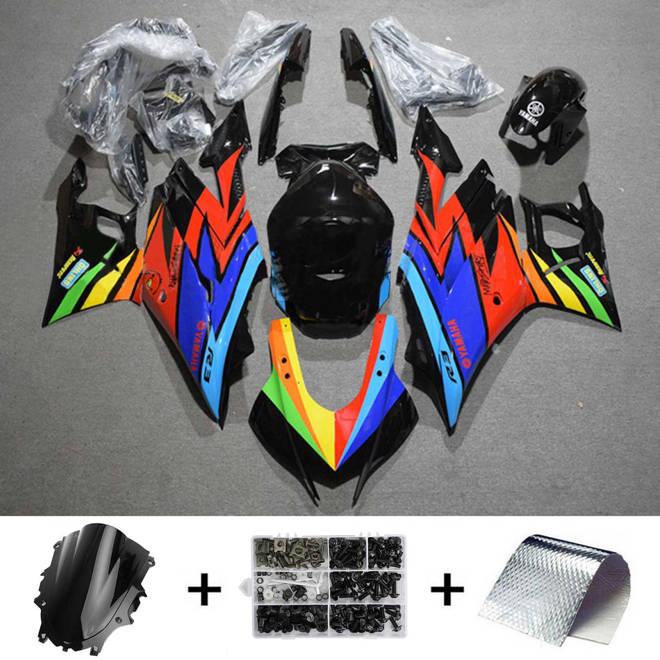 2019-2021 ヤマハ YZF-R3 R25 Amotopart インジェクションフェアリングキット ボディワーク プラスチック ABS #127