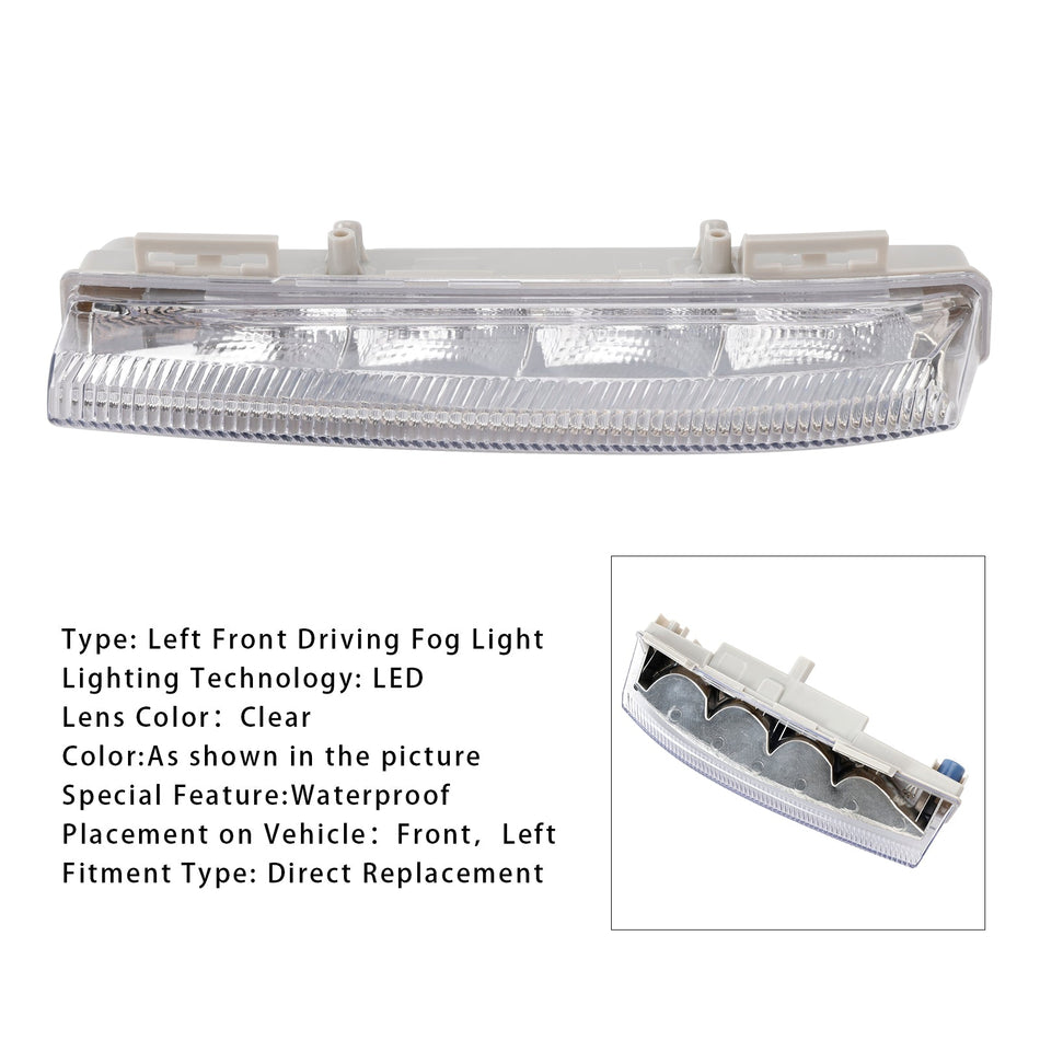 メルセデスベンツ W204 S204 W212 2007-2014 用 LED デイタイムランニングライト 左フォグランプ