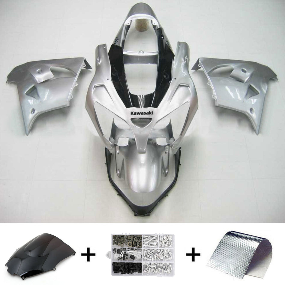 2002-2003 カワサキ ZX9R インジェクションフェアリングキット ボディワーク プラスチック ABS #106