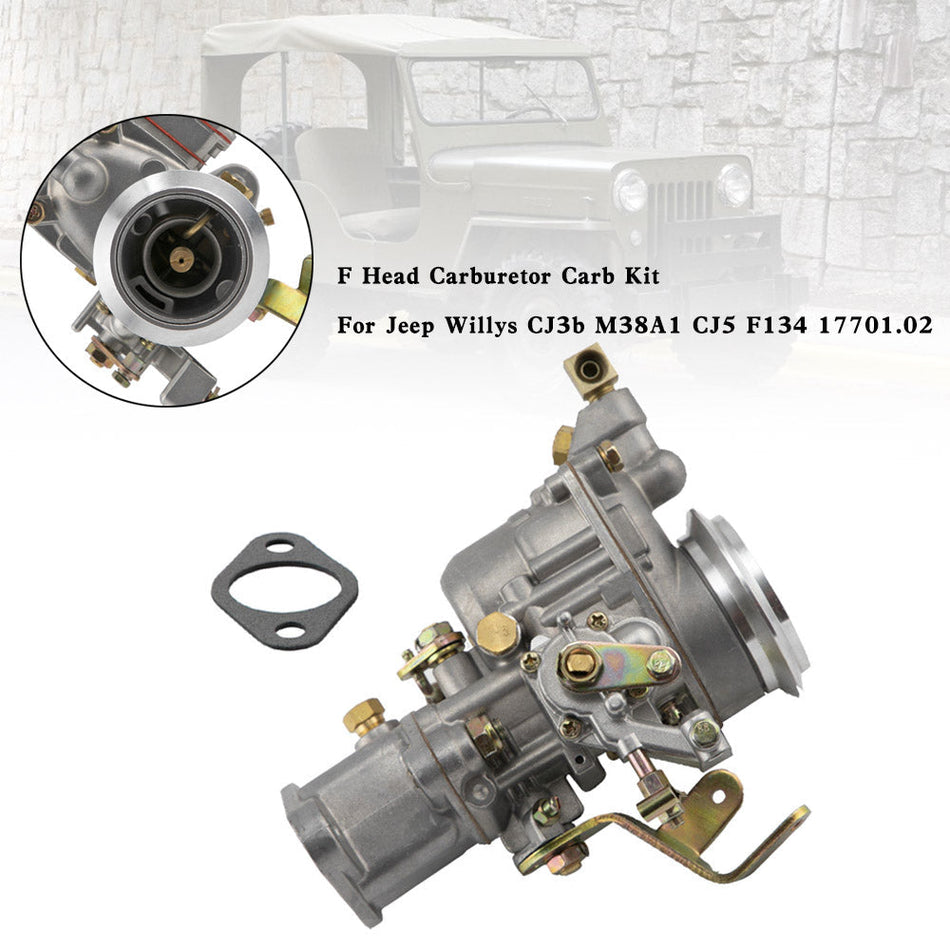 F ヘッド キャブレター キャブ キット ジープ ウィリス CJ3b M38A1 CJ5 F134 17701.02