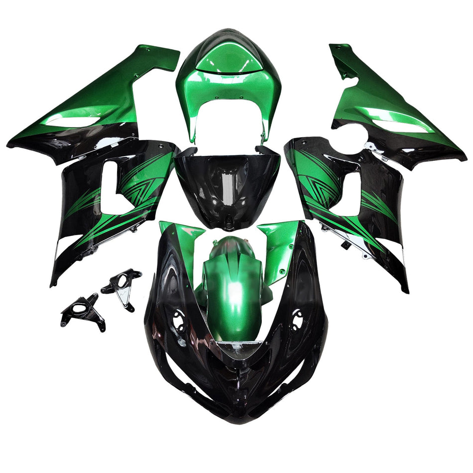 インジェクションフェアリングキット ボディワーク プラスチック ABS カワサキ ZX6R 636 2005-2006 に適合
