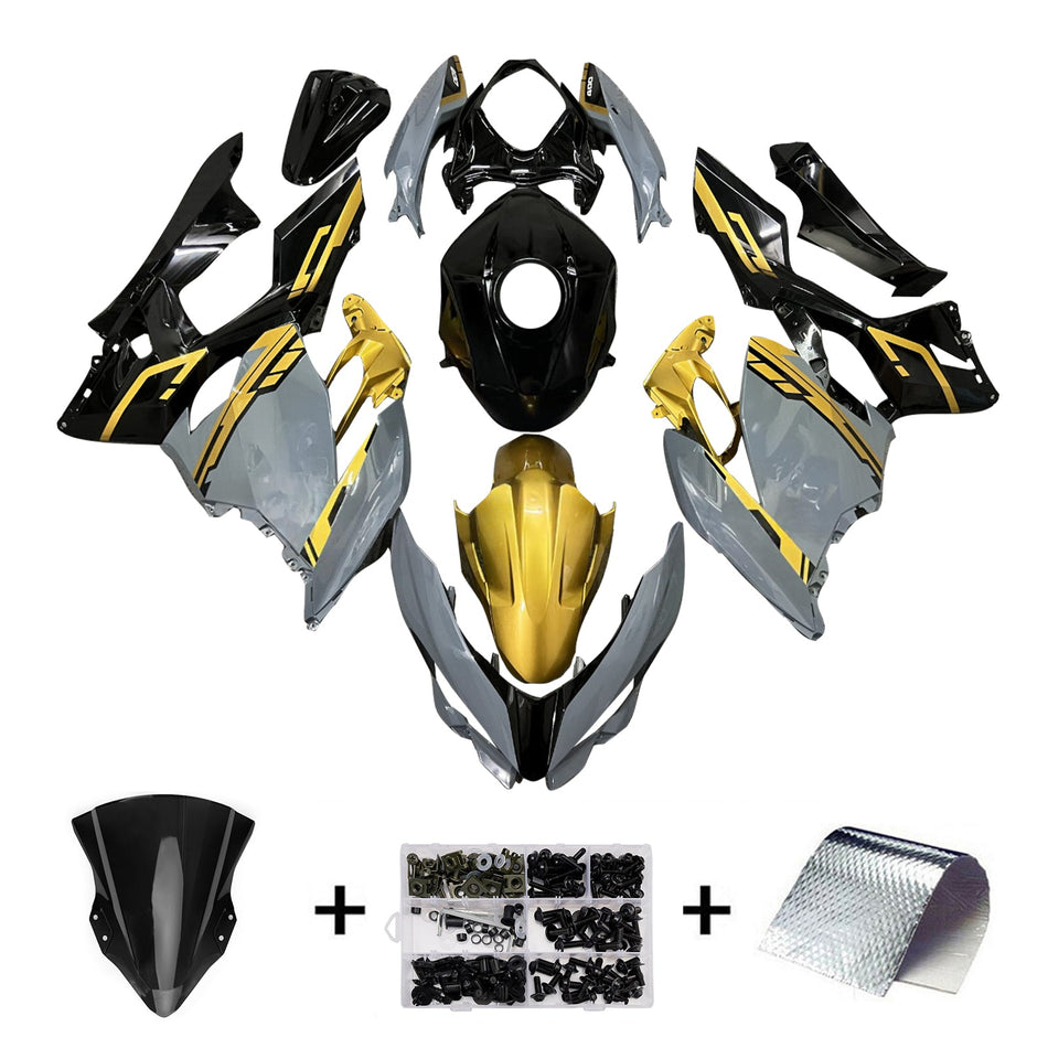 インジェクションフェアリングキット ボディワーク プラスチック ABS カワサキ EX400 Ninja400 2018-2024 に適合