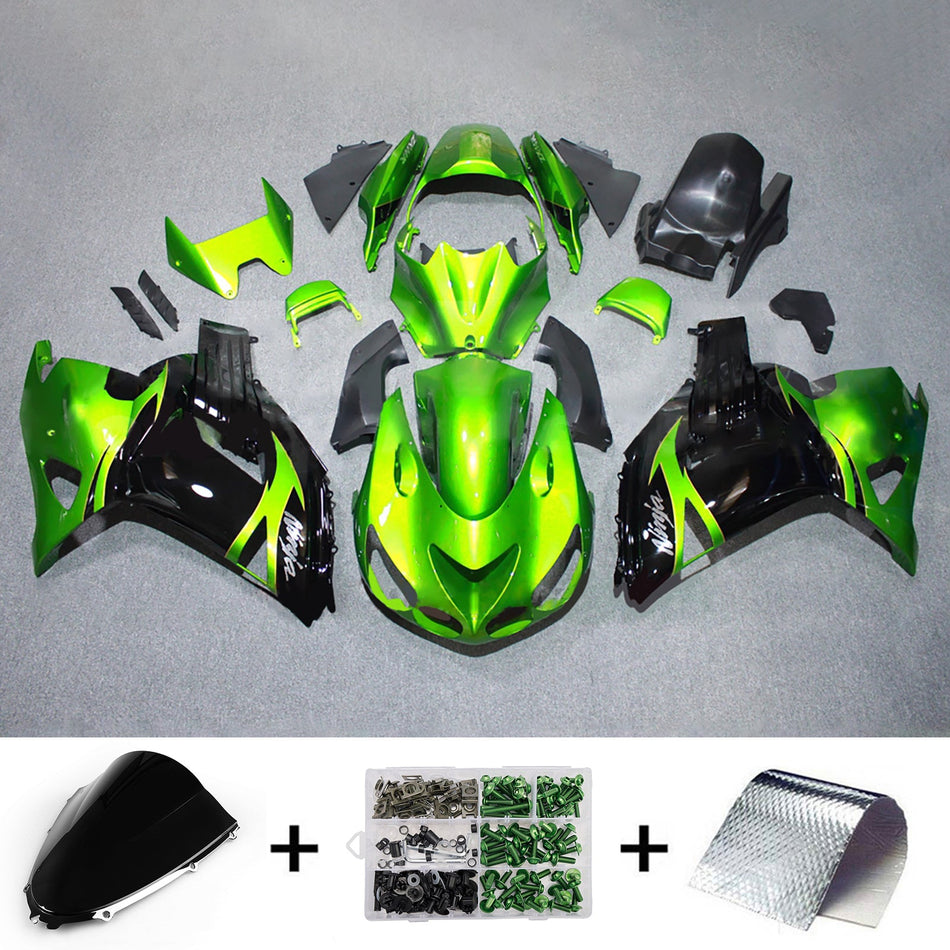 インジェクションフェアリングキット ボディワーク Kawasaki ZX14R ZZR1400 2012-2025 に適合