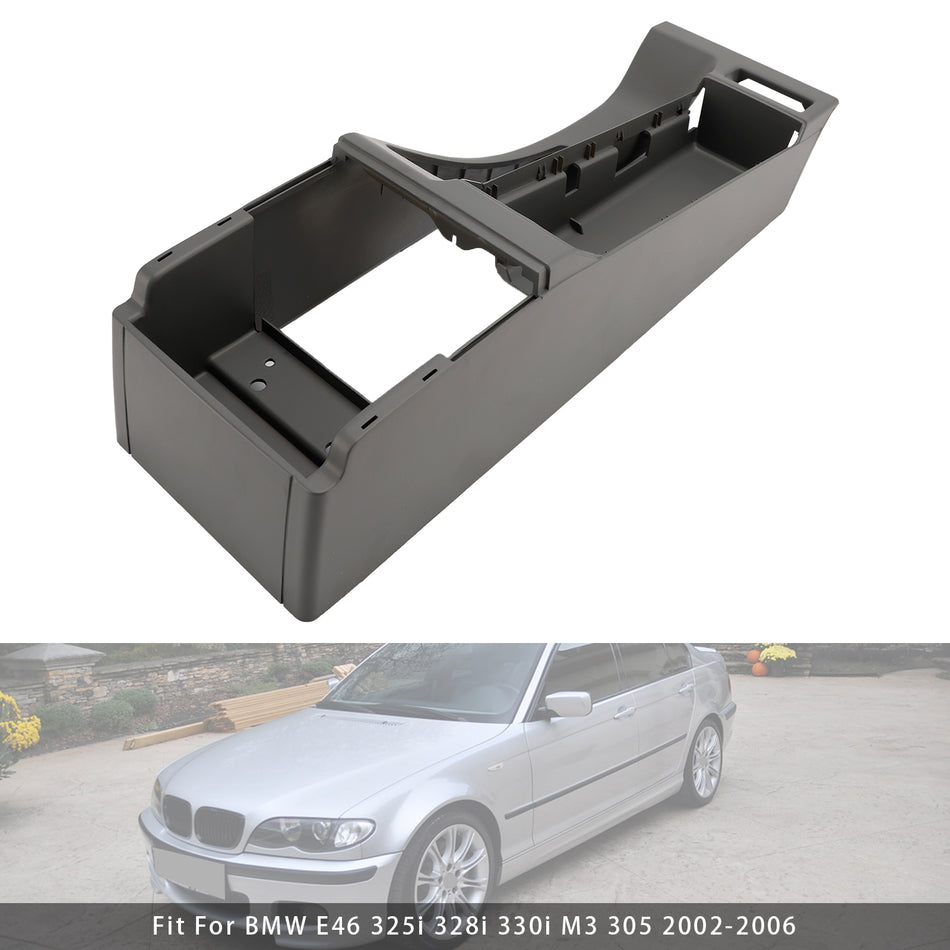 2002-2006 BMW E46 325i 328i グレー センターコンソールアームレストトリムベース 51168213680