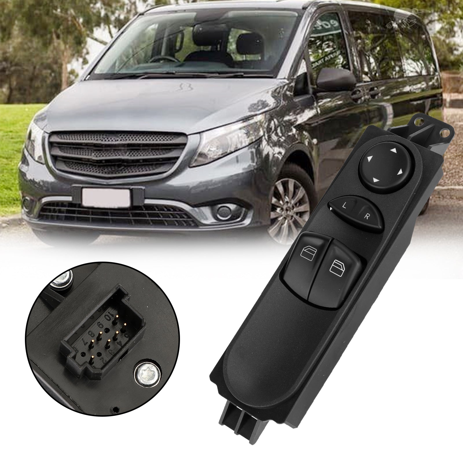 Master Window Switch for Mercedes Benz Valente Vito Mixto W639 2003 2004-2015