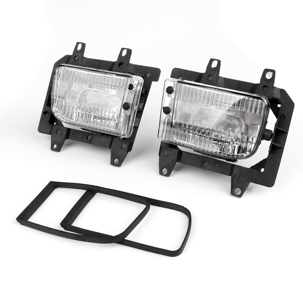 Front Bumper Fog Lights Plastic Lens Kit For 85-93 BMW E3 3-Series Sedan