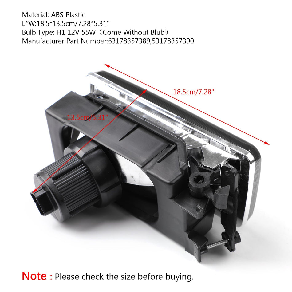 BMW 1992-1998 E36 3シリーズ 2/4D 交換用フォグランプ ランプ クリスタルレンズ R&amp;L