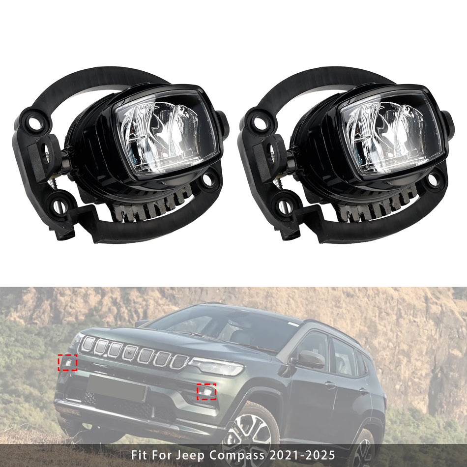 2021-2025 ジープ コンパス ペア LED フロントドライビングフォグランプ 68470159AA