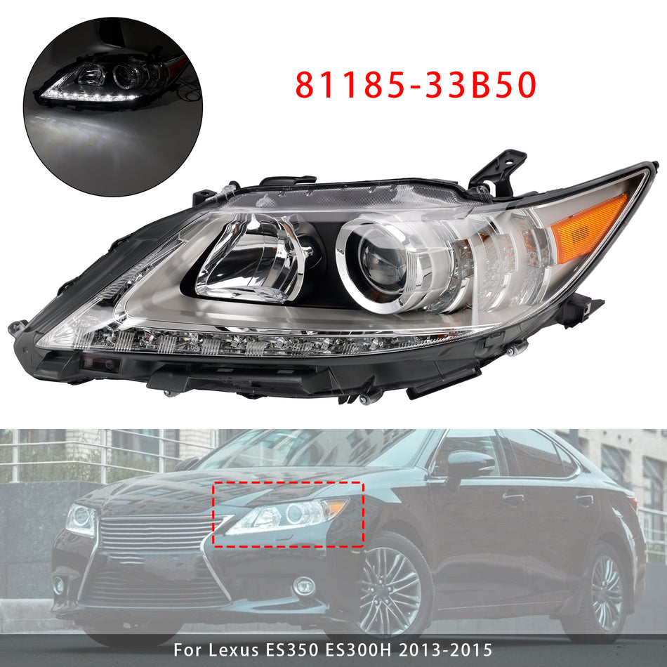 2013-2015年式 レクサス ES350 ES300H 左側 HID キセノン ヘッドライト 81185-33B50
