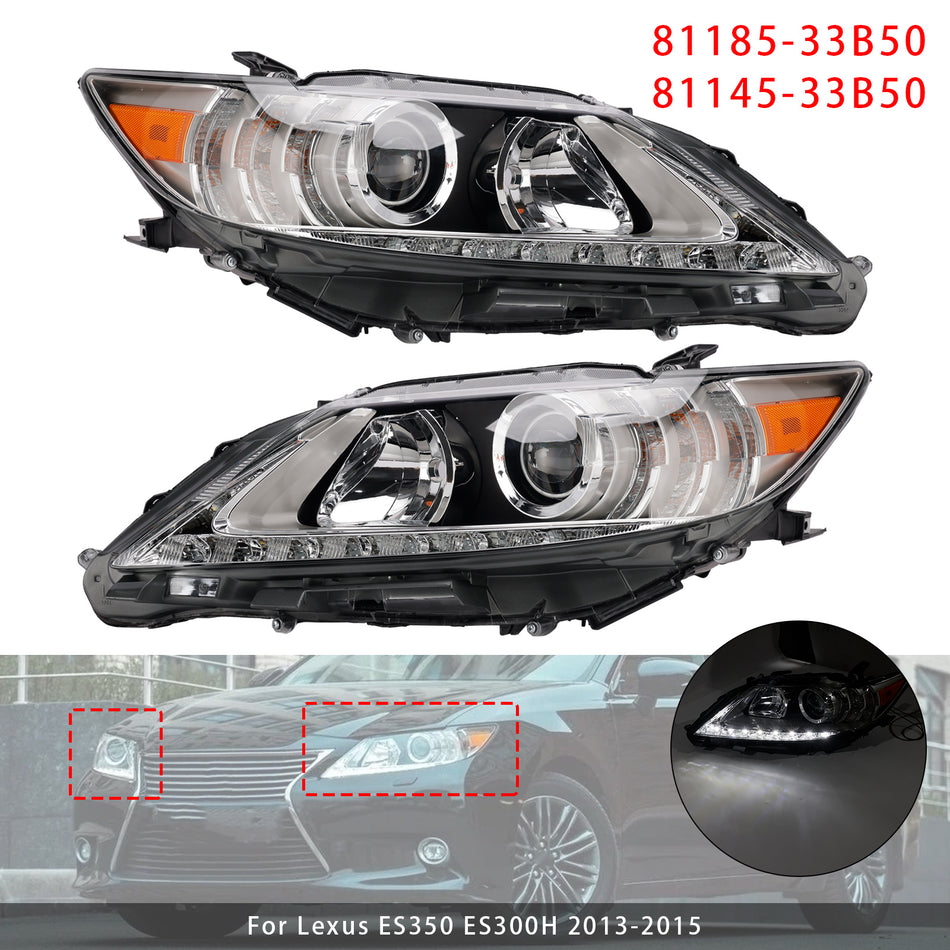 2013-2015年式 レクサス ES350 ES300H 左右セット HID キセノンヘッドライト 81185-33B50