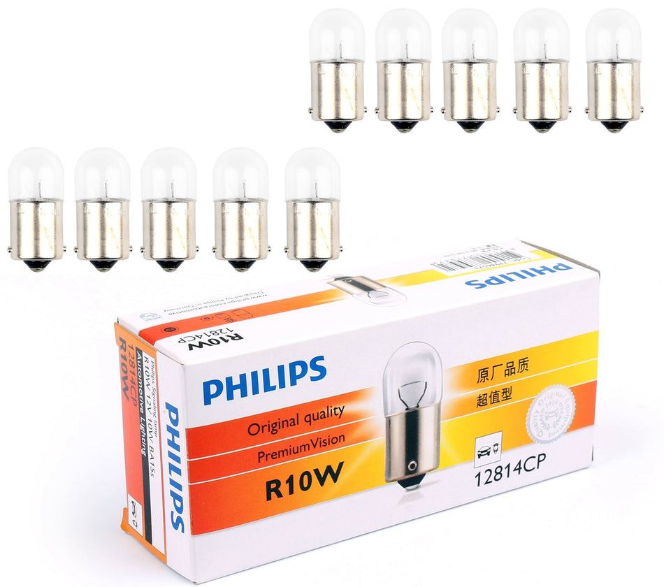 10X Philips RC10W 12V 10W BA15s 12814 Bulbs Automotive Singnaling Lamp Light