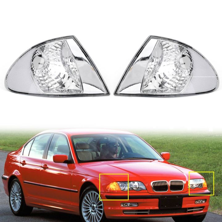 1999-2001 BMW 3シリーズ E46 ペア フロントインジケーター ターンシグナル コーナー クリアライト