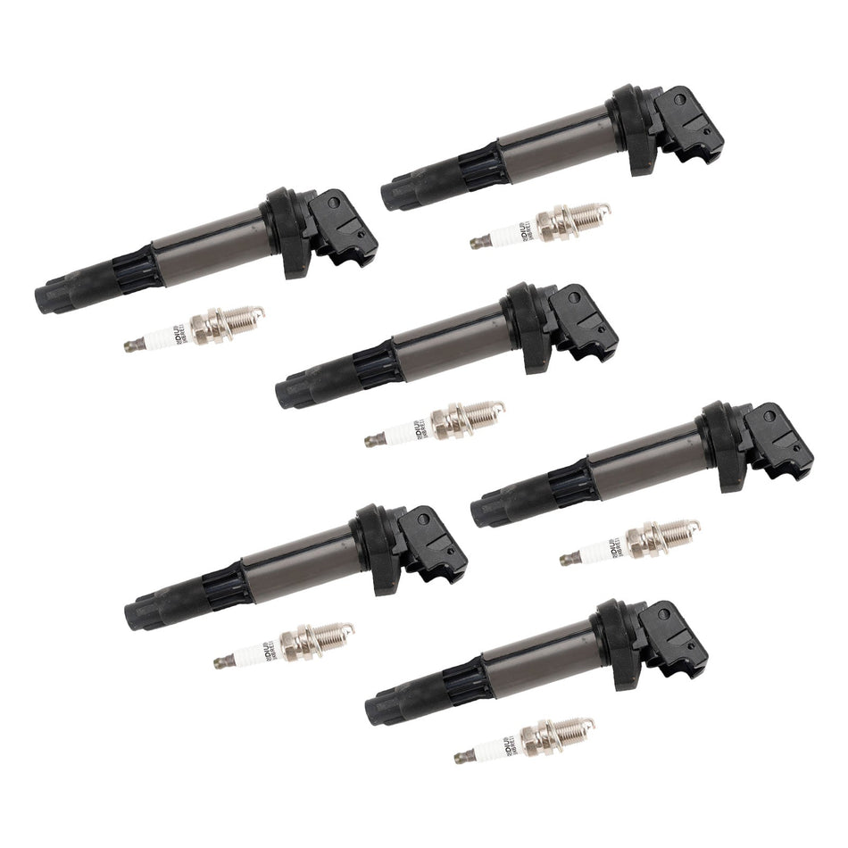 2004-2005 BMW X3 E83 2004-2005 I6 2.5L ガソリン 6x イグニッションコイル+スパークプラグ UF515 UF522 12130390064