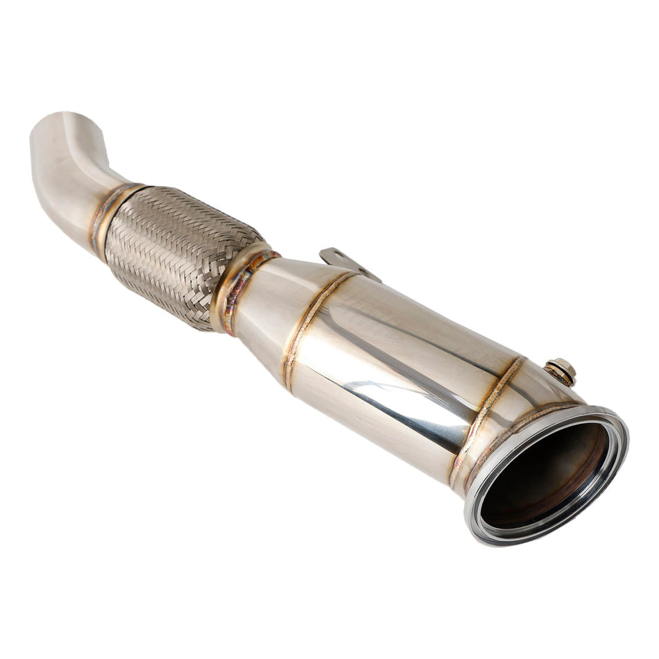 2016+ F20 BMW M140i キャタレス排気ダウンパイプ 4.5インチ