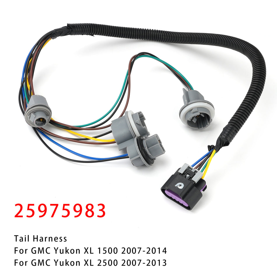 テールライト配線ハーネス 25975983 GMC ユーコン XL 1500 2500 2007-2014用