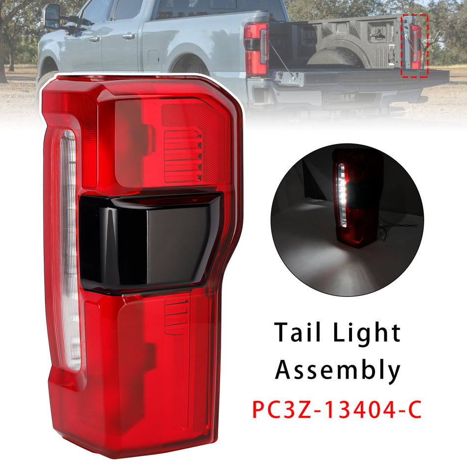 フォード F-250 F350 F450 スーパーデューティー用ブラインドスポット機能付き右側LEDテールライト 23-2026