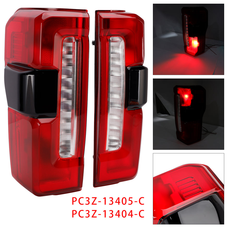 フォード F-250 F350 F450 スーパーデューティー 2023-2026 用 L+R LED テールライト（ブラインドスポット機能付き）