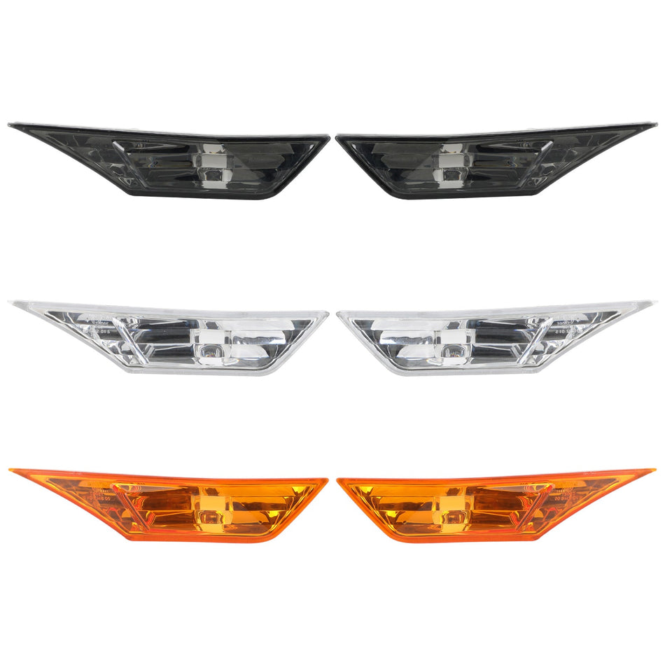 サイドマーカーランプ ターンシグナルライトハウジング ホンダシビック 2016-2021 アンバー