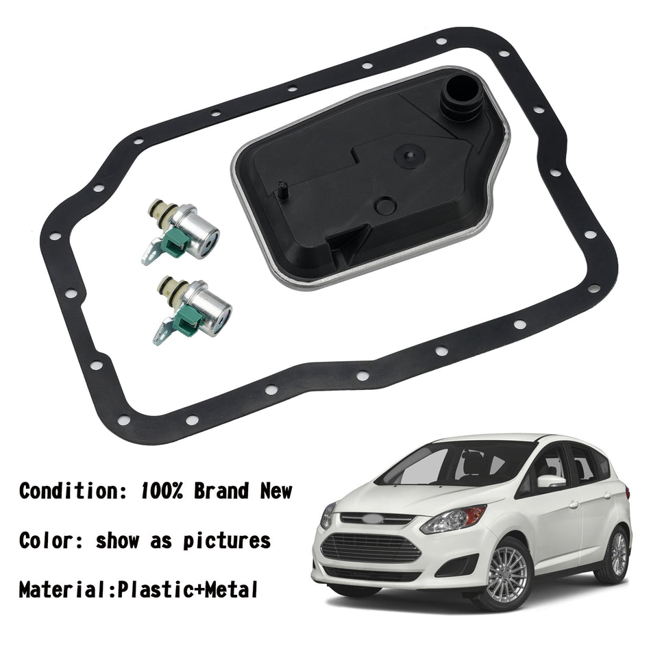 02.2007 - 09.2010 FORD C-MAX (DM2) 1.6、製造年 1596 ccm、100 PS 2x ソレノイド &amp; フィルター オートマチックトランスミッションギアボックス 4F27E XS4P-7H148-AC 汎用