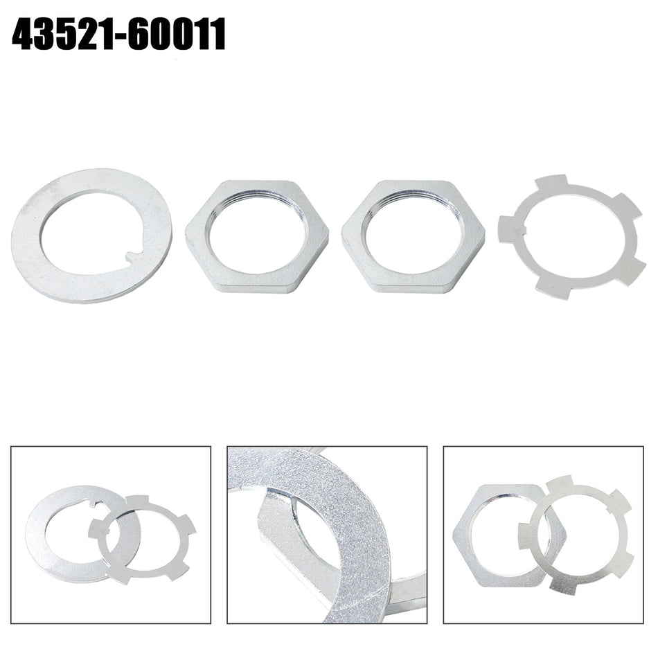 4352160011 フロントアクスルハブスピンドルロックナットワッシャーキット 43521-60011 トヨタハイラックス用 汎用