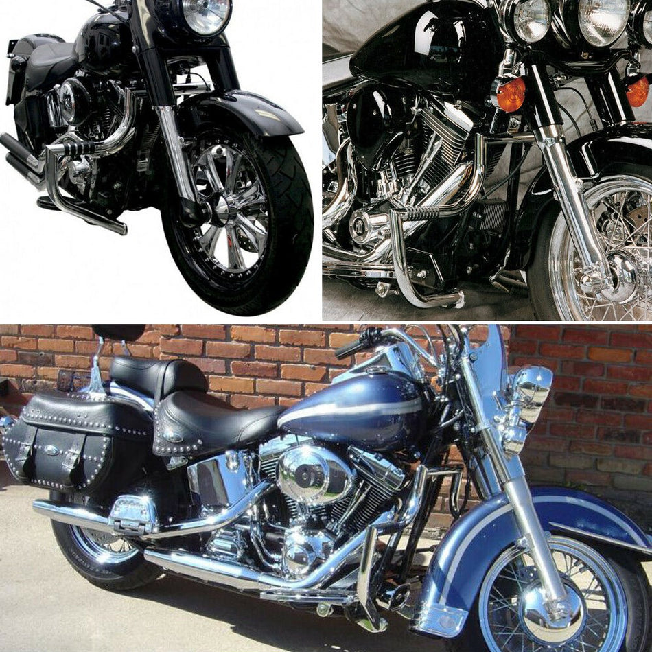 バイク・オートバイ用 エンジンガード クラッシュバー 適用Harley ハーレー 用 シルバー