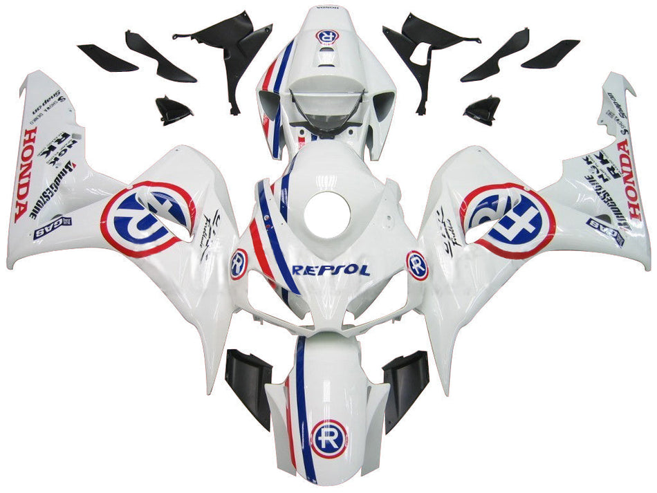 2006-2007 ホンダ CBR 1000 RR ホワイト サークル R レプソル レーシング フェアリング ジェネリック