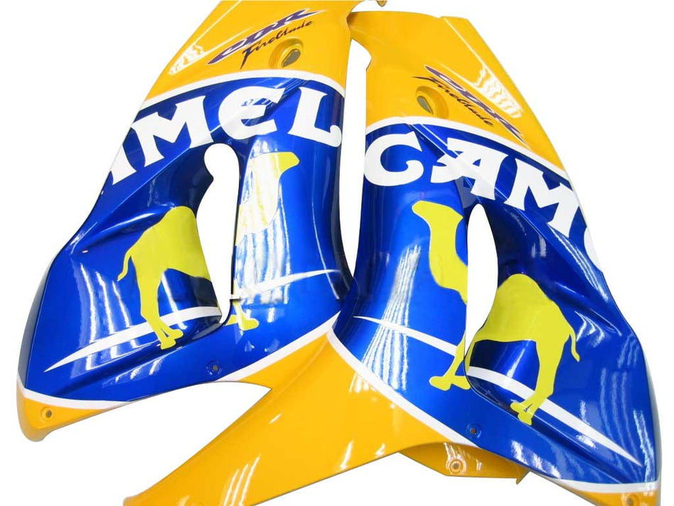 2006-2007 ホンダ CBR 1000 RR イエロー ブルー キャメル レーシング フェアリング ジェネリック