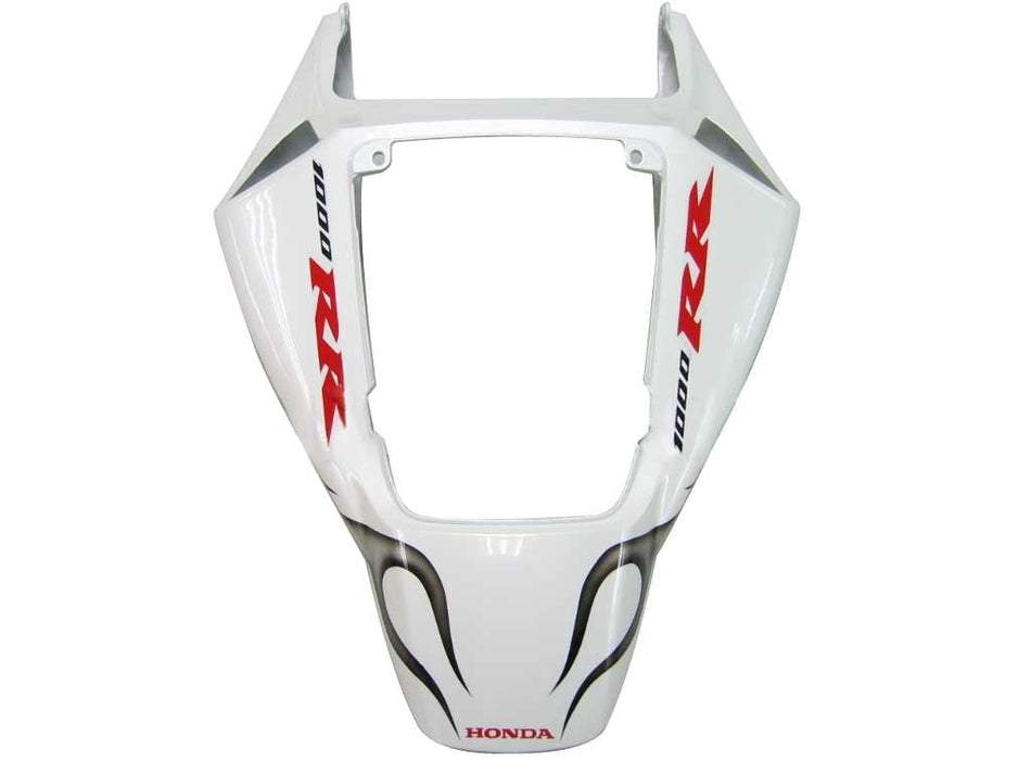 2006-2007 ホンダ CBR 1000 RR ホワイトとブラック シルバー フレイム レーシング フェアリング ジェネリック