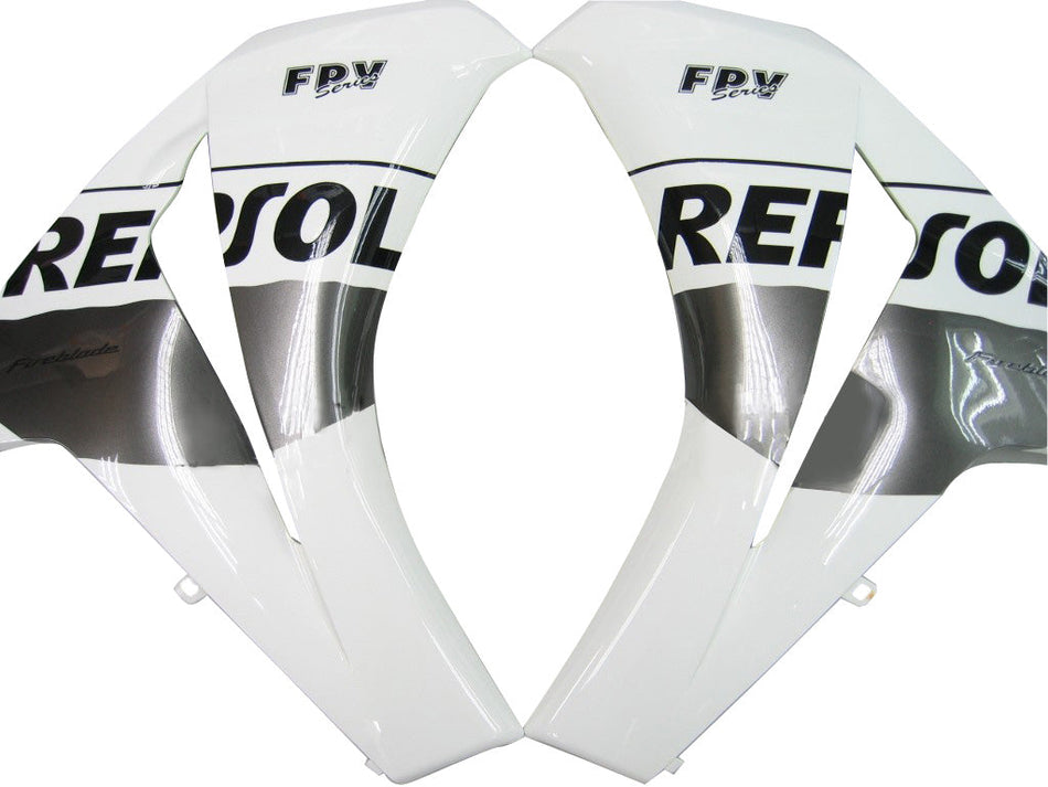 2008-2011 ホンダ CBR 1000 RR ホワイト &amp; シルバー レプソル レーシング フェアリング ジェネリック