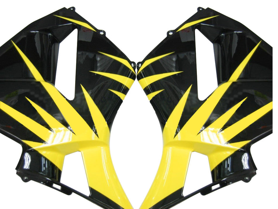 2005-2006 ホンダ CBR 600 RR ブラック &amp; イエロー トライバル レーシング フェアリング ジェネリック