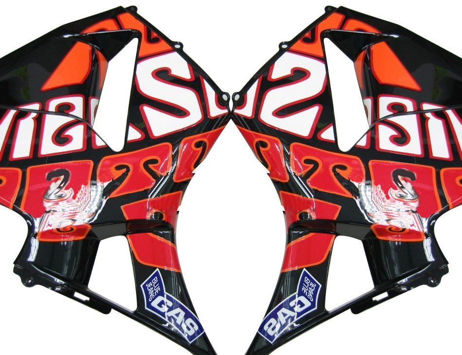2005-2006 ホンダ CBR 600 RR ブラック ヴァレンティーノ ロッシ レーシング フェアリング ジェネリック