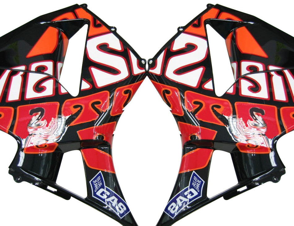 2005-2006 ホンダ CBR 600 RR ブラック ヴァレンティーノ ロッシ レーシング フェアリング ジェネリック