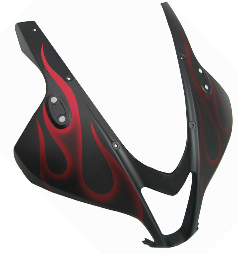 2007-2008 ホンダ CBR 600 RR マットブラック &amp; レッドフレイム CBR レーシングフェアリング ジェネリック