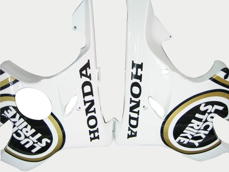 2001-2003 ホンダ CBR 600 F4i ホワイト &amp; ブラック ラッキー ストライク レーシング フェアリング ジェネリック