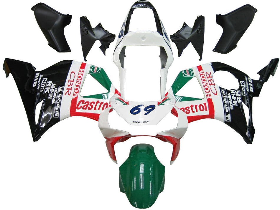 2002-2003 ホンダ CBR 954 RR No.69 カストロール CBR レーシング ジェネリック