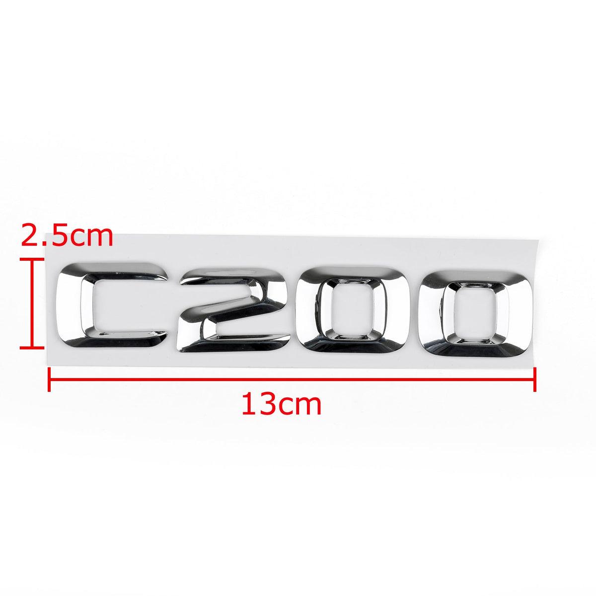 Car Trunk Rear Emblem Badge Letters C 200 for C200 CDI CGI Kompressor Chrome