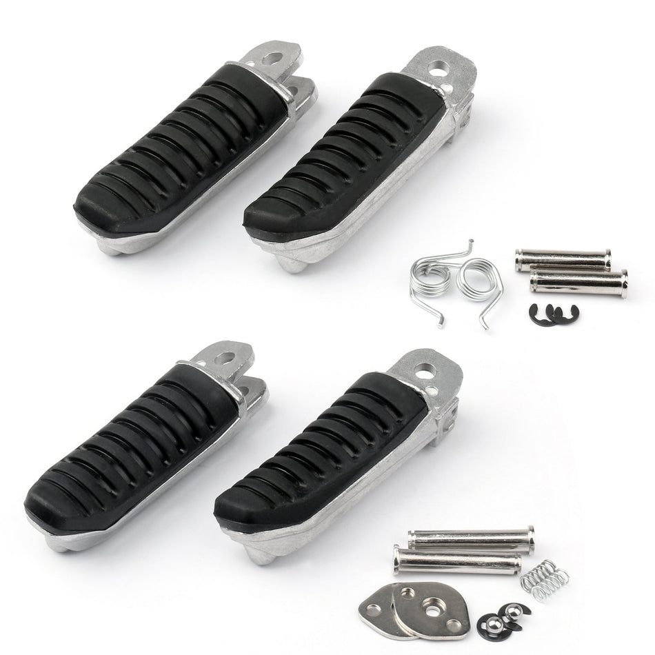 F/R Footrest Pedals Foot Pegs For Suzuki GSXR600 GSX-R GSX 750 1000 GSF600