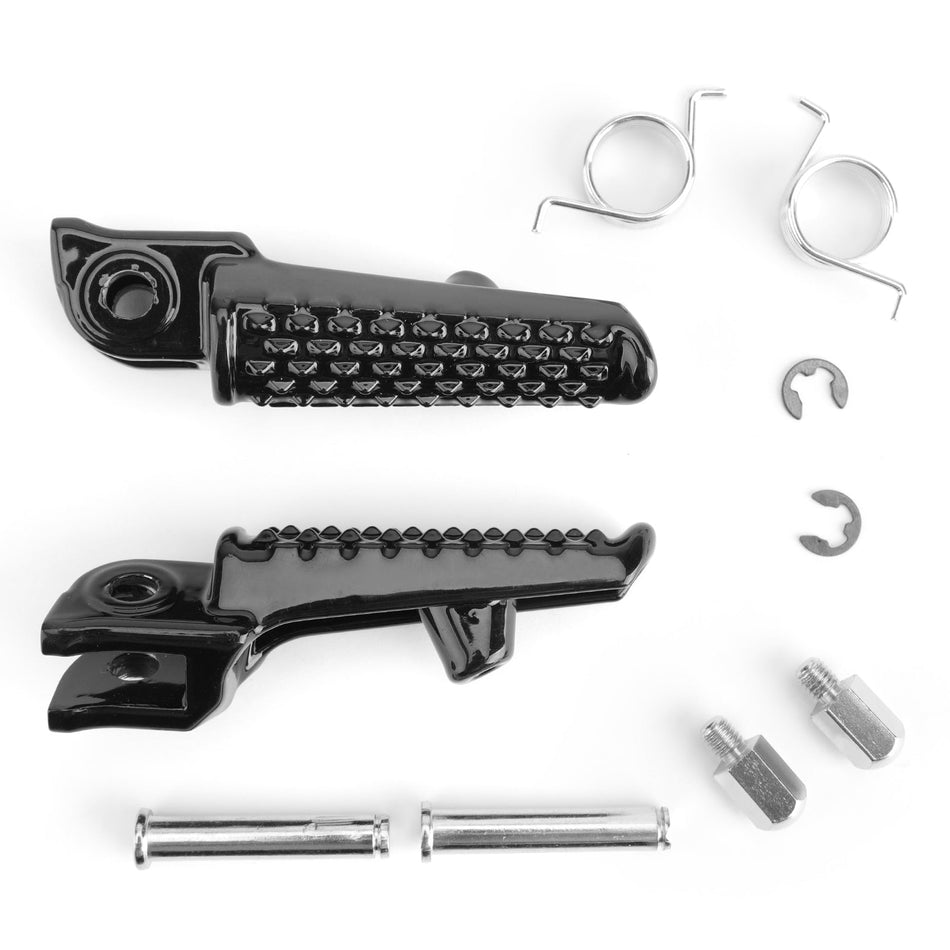 フロントフットペグフットレスト ホンダ CB1000R CBR 600 1000 RR VTR1000 VTR1000S ブラック