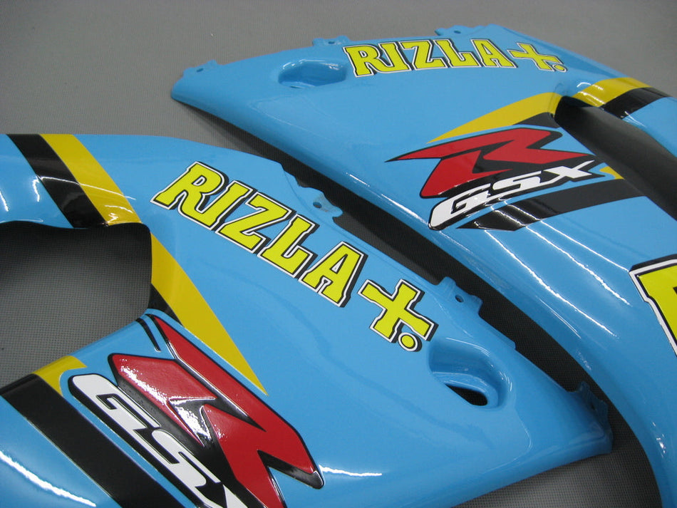 2000-2002 スズキ GSXR 1000 ブルー ブラック リズラ レーシング フェアリング ジェネリック