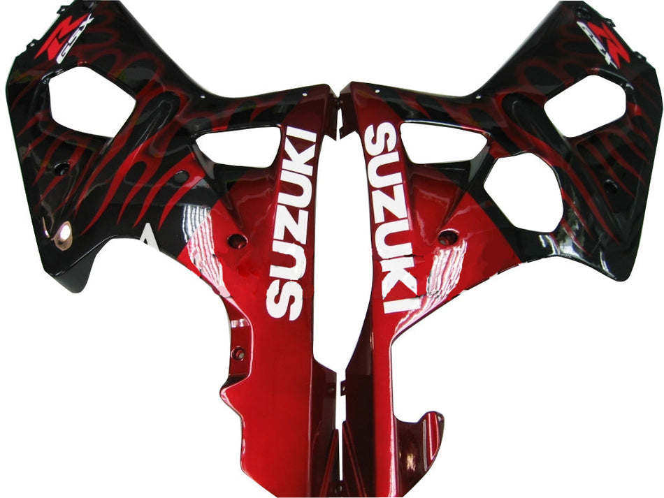2000-2002 スズキ GSXR 1000 ブラック &amp; レッド フレイム レーシング フェアリング ジェネリック